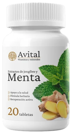 Frasco de Avital Capsules con 20 cápsulas